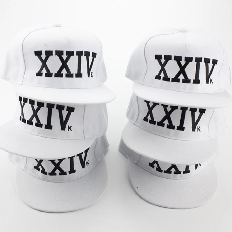 New Bruno Mars 24k Magic Baseball Cap Black and Red Hat Hip Hop