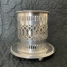 Antique C.1930 Mappin & Webb Silver Princess Plated Wine Bottle Holder~Superb