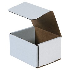 Box USA Shipping Boxes Small 5"L x 4"W x 3"H 50-Pack - Corrugated White