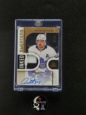 2024-25 Auston Matthews /15 SP Game Used Inked Sweaters Patch Auto #IS-AM UD