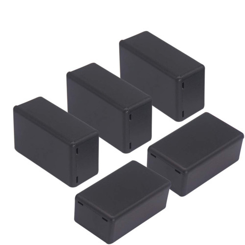 Zulkit 5Pcs Project Boxes ABS 2.40" x 1.41" x 0.98", Black