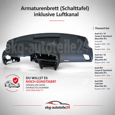 AUDI A5 RS5 Schalttafel 8T1857003D 24A Armaturenbrett Dashboard Cockpit Schwarz