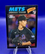 2026 Topps Heritage Jonah Tong Black Border Chrome /77 Rookie #137 + FREE BASE