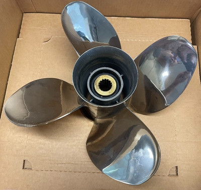 New Yamaha 4 blade stainless steel prop - MAR-GYT4B-V6-20