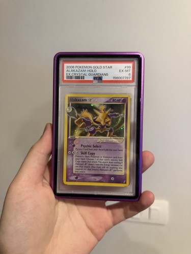 2006 POKEMON EX CRYSTAL GUARDIANS GOLD STAR #99 ALAKAZAM-HOLO PSA 6 New Cert