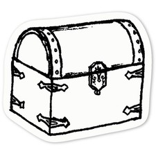 Aufkleber Sticker "Schatztruhe" (DW012806)