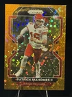 2021 Panini Prizm Patrick Mahomes II #190 Orange Disco Prizm