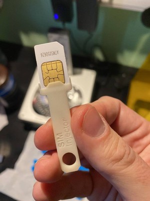 Tesla SIM-Karten Einsetzhilfe für Model 3 / Y, Werkzeug | weiß, NEU