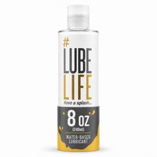 Lubelife Water-Based Lube Personal Lubricant Men Women Couples Toy-Safe 8 Fl Oz