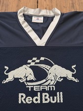 Vintage 90s Red Bull Energy Drink Hockey Jersey #40 Theatte Mesh Made In USA XL