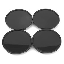 4PCS 3.03 inch / 77 mm Wheel Center Caps Black Base for 2015-2019 F150 2015