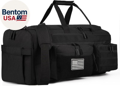 50L Tactical Duffle Bag for Men, 3-In-1 Gym Duffle and Backpack, Shoe Compartmen