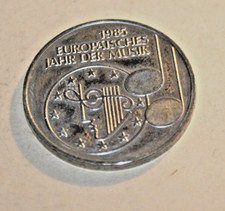 5 German Mark,  F  European Year of Music, Ku/Ni, 1985, XF, Ø approx. 29 mm