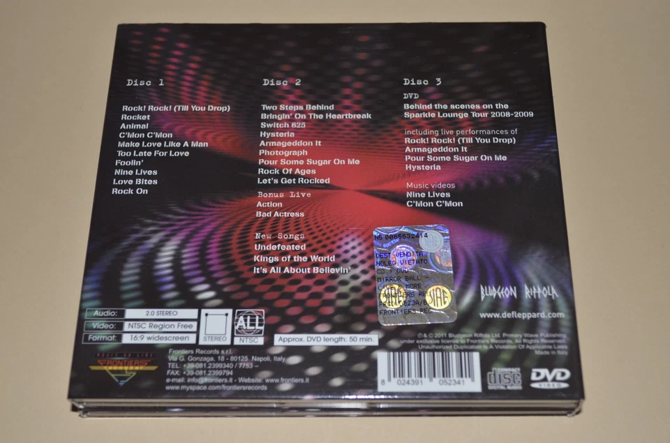 Def Leppard – Mirror Ball - Live & More / Frontiers / Italy / 2CD+DVD Digipak - Bild 2 von 2