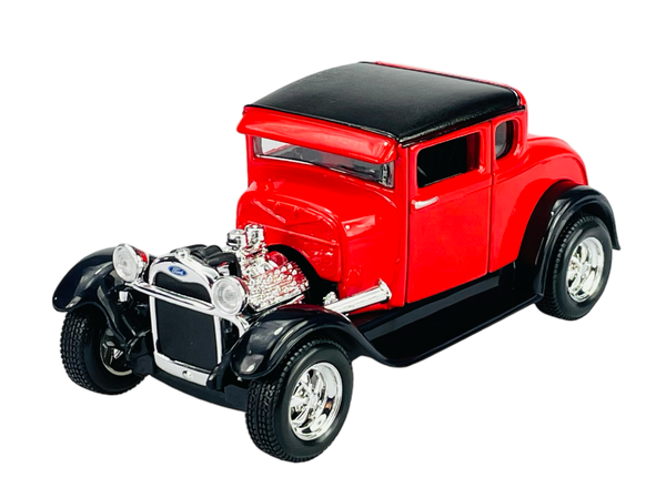 Maisto 1929 Ford Model A Rot 1:24 Die Cast Metal Model Neu Kasten 31201-image