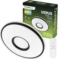 Led-Deckenleuchte Aufputz Verus 72W CCT Weiß Rund 50Cm Und Fernbedienung Lumiled