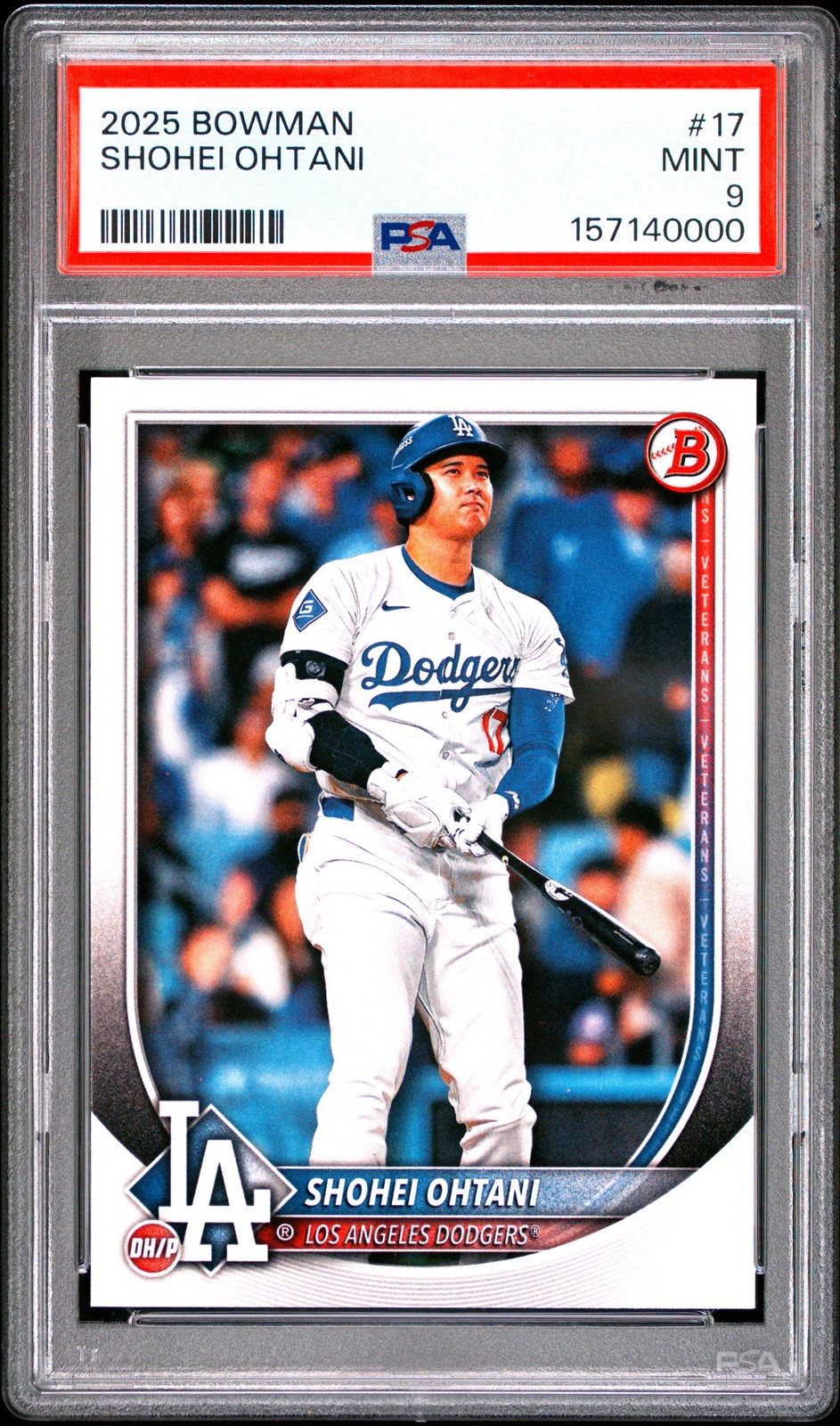2025 BOWMAN #17 SHOHEI OHTANI PSA 9