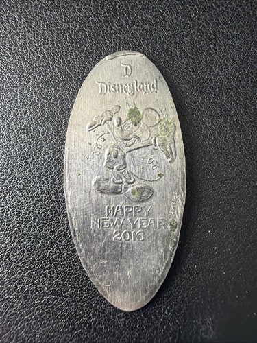 2016 Mickey Mouse Happy NEW YEAR DISNEYLAND PRESSED ELONGATED NICKEL DISNEY