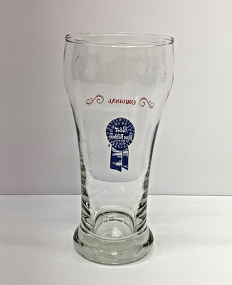 Original Pabst Blue Ribbon Bar Beer Glass