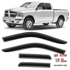 Incredibly Durable Rain Guards for Dodge RAM 1500 2009-2018 Quad For RAM 09-18