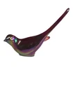 Rare Fenton Cobalt Iridescent Glass Long Tailed Bird