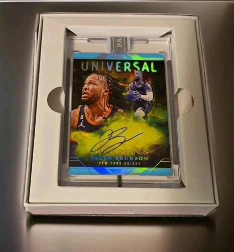 Jalen Brunson Auto 2023 Panini Origins Origins Auto Universal White Box Knicks