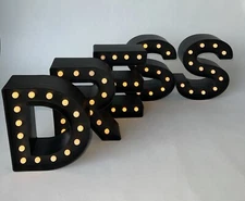 ”Room Essentials” marquee lighted letters set (5 / Dress)