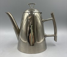 Metall Edelstahl Kaffee Tee Kanne 20er 30er Designer Art D&eacute;co Bauhaus