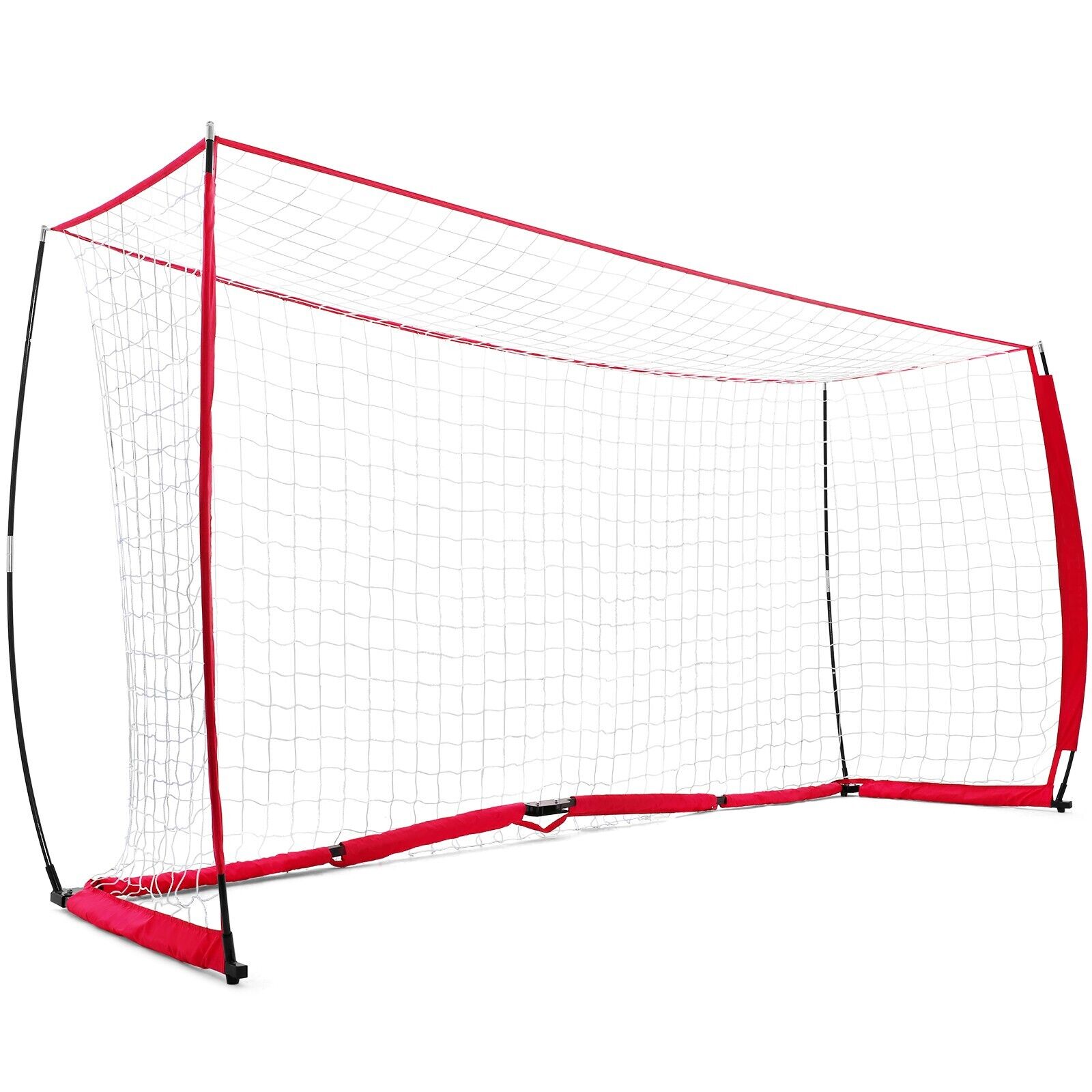 Soccer Goal Portable Bow Style Net Perfect For Soccer Practice Net 12ft x 6ft US