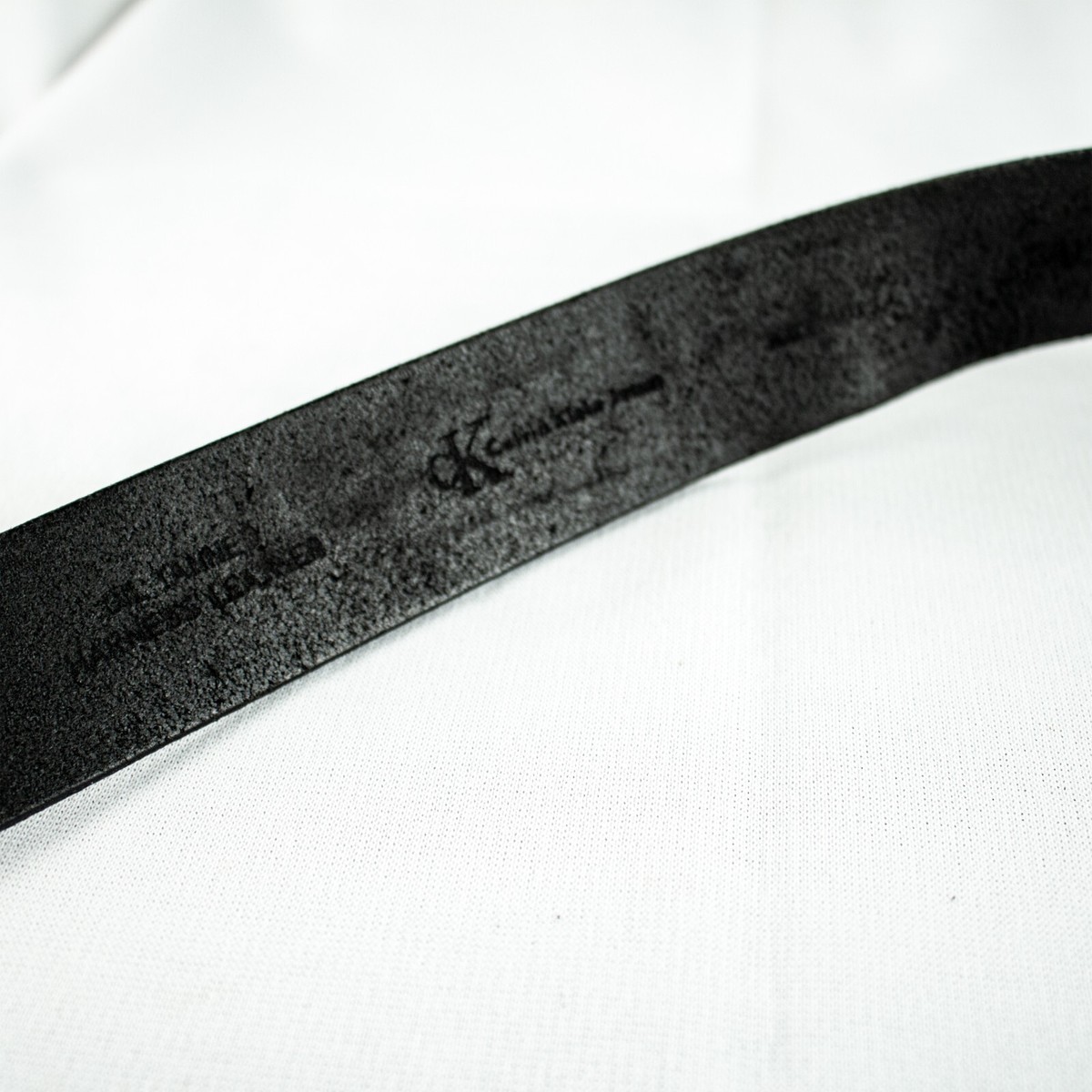 Calvin Klein Black Genuine Harness Leather Women Vintage CK 