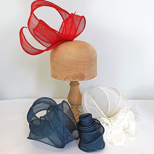 Hand Rolled Sinamay Bias Ribbon Trim 