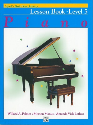 Alfred's Basic Piano Lesson Book 5 1996 Palmer Manus Lethco Ornaments Sonatina