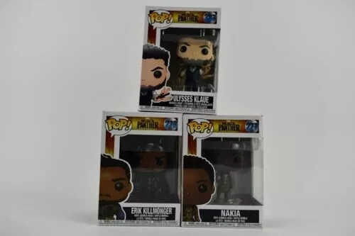 Funko Pop Black Panther Lot Of 3 Ulysses Klaue 387 Erik Killmonger 278 Nakia 277