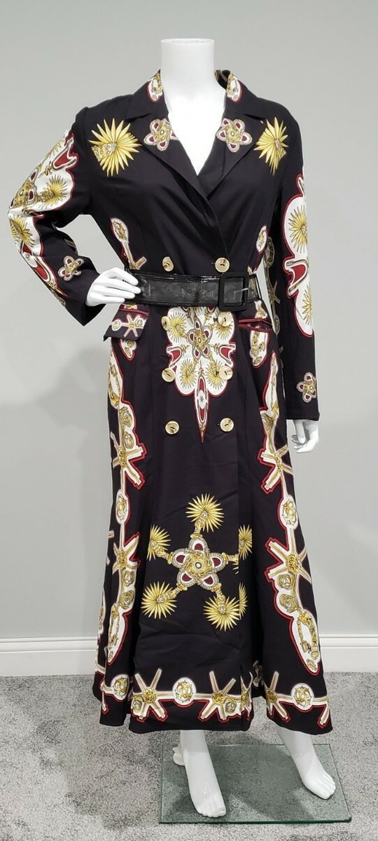 Burryco Dress Women's Size M (4) Long Sleeve Belted Pockets Button Up  Lined- NWT | eBay
