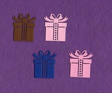 PRESENT 3 christmas birthday die cuts scrapbook cards