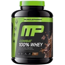 MusclePharm Combat 100% Whey Protein Powder - 5 lb, 70 Servings, Chocolate Milk