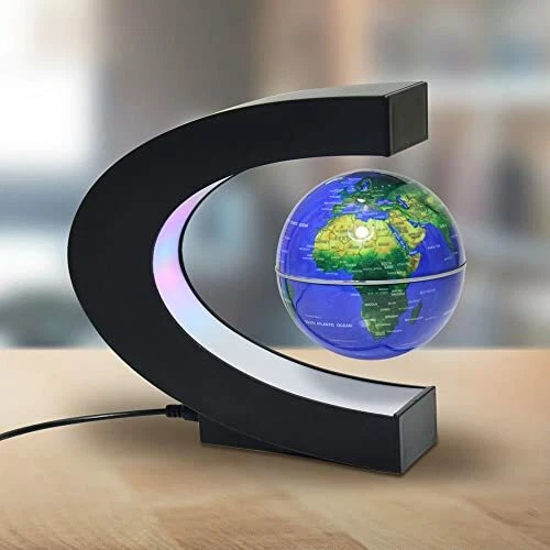Magnetic Levitation Floating Globe LED Light Earth World Map