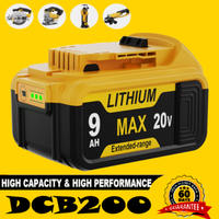 Akku 18V 9,0 Ah Xr Li-Ion Batterie DCB182 FüR Dewalt DCB205-2 DCB184 DCB200-2 1X