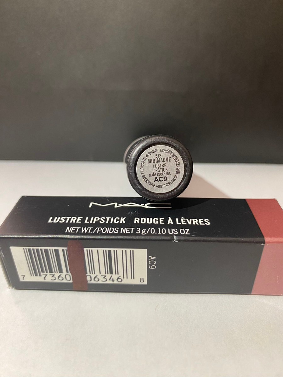 MAC Lustre Lipstick MIDIMAUVE 513 Full Size NIB AC9 | eBay