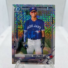 2021 Bowman Chrome Manuel Beltre Mojo Refractor  #BCP-244 1st Bowman Blue Jays
