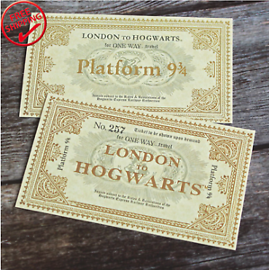 Pair Harry Potter London Hogwarts Train Ticket Card Wizard Knight Bus Night Hp Ebay