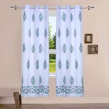 New 2 Piece Eyelet Window Curtain Set - 5 ft