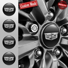 Cadillac Felgendeckel Aufkleber 4er-Set Silikon Felgenemblem Nabenkappen