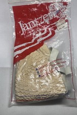 Jantzen Swim Bathing Cap Casque De Rain Bubble Pattern Cream chin strap VTG