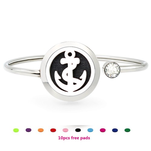 25mm  Rotatable Perfume Bangle Bracelet  Diffuser Essential Aromatherapy Locket - Picture 51 of 209