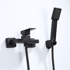 ZXC 3600-5C Armatur f&uuml;r die Dusche, hochwertige Mischbatterie mit Brause Schwarz