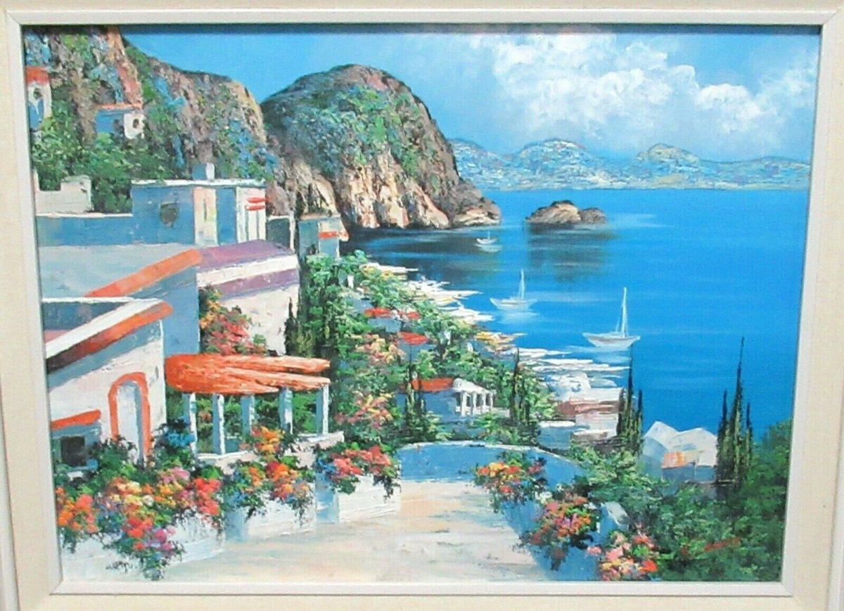 【P50号】good blue(cave) 油絵 oil painting P50号】good blue(cave) 油絵 oil painting P50号】good blue