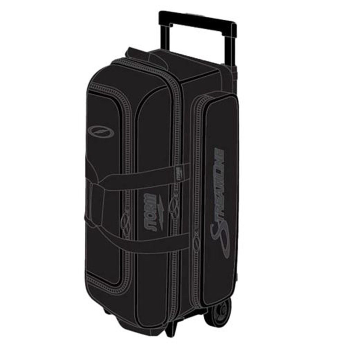 Storm 3 Ball Streamline Bowling Roller Bag Color Carbon Black eBay