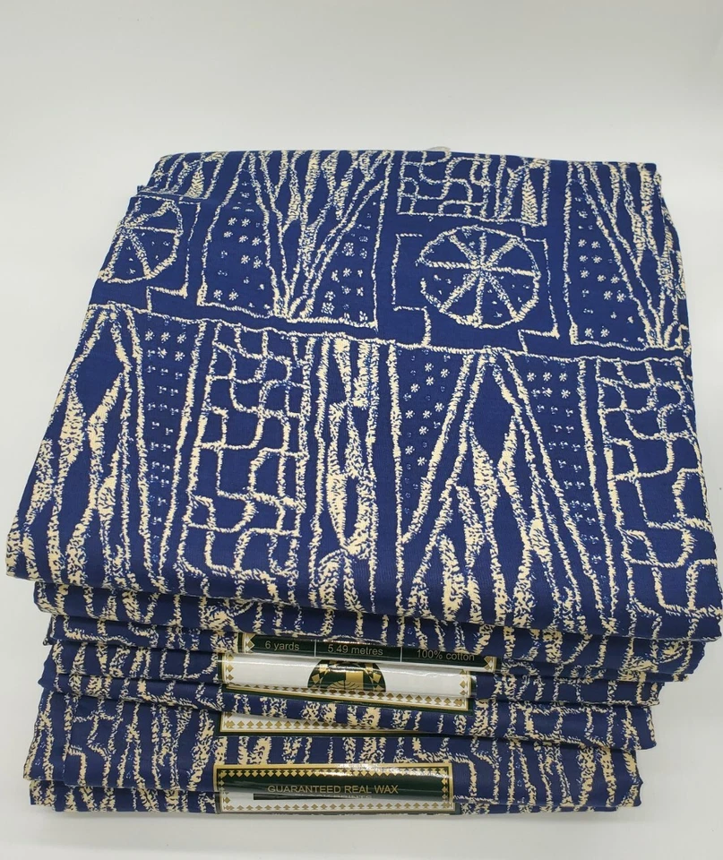 Bamileke African print fabric/100% cotton/Authentic Ndop fabric/Atoghu/6 Yards - Image 4 of 4