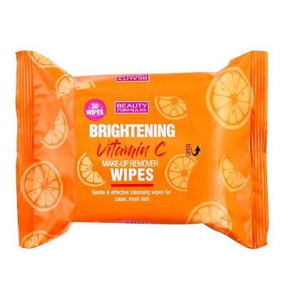 Beauty Formulas Vitamin C Aufhellende Make-Up Entferner Tücher 30er Pack